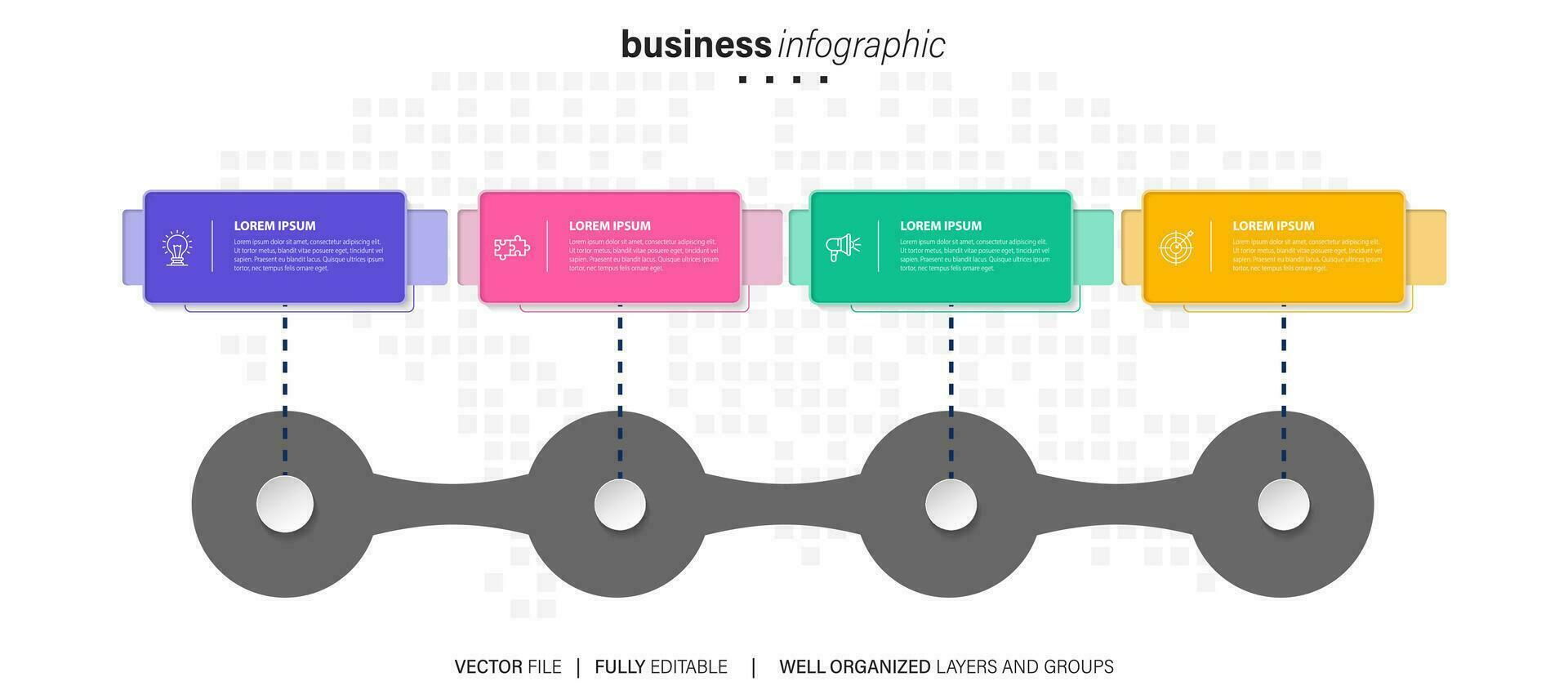 Chart, graphs. Infographics business elements. vector