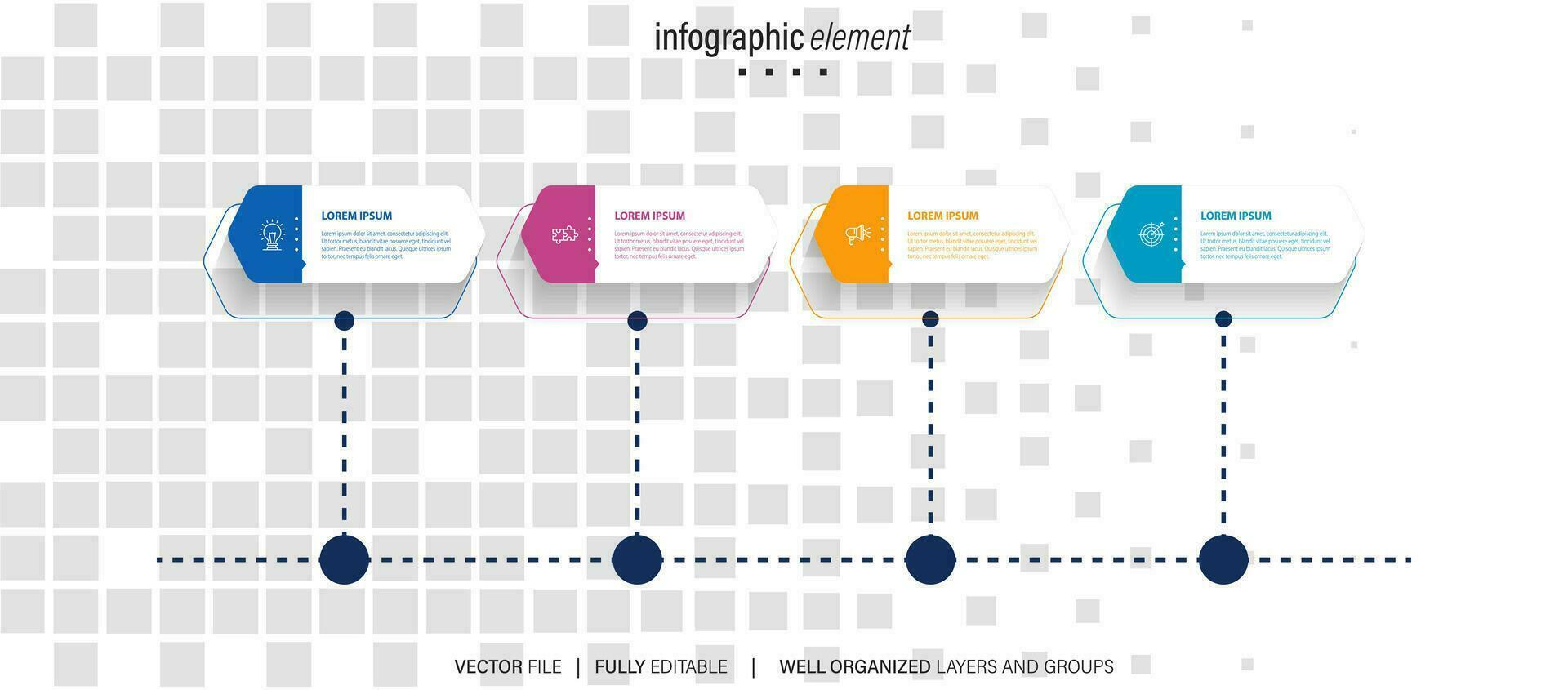 infographic element template vector