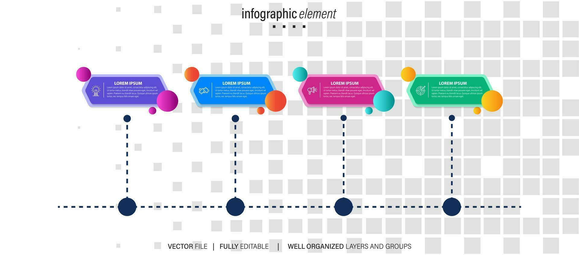 Infographic design template with place for your data. Vector illustration.