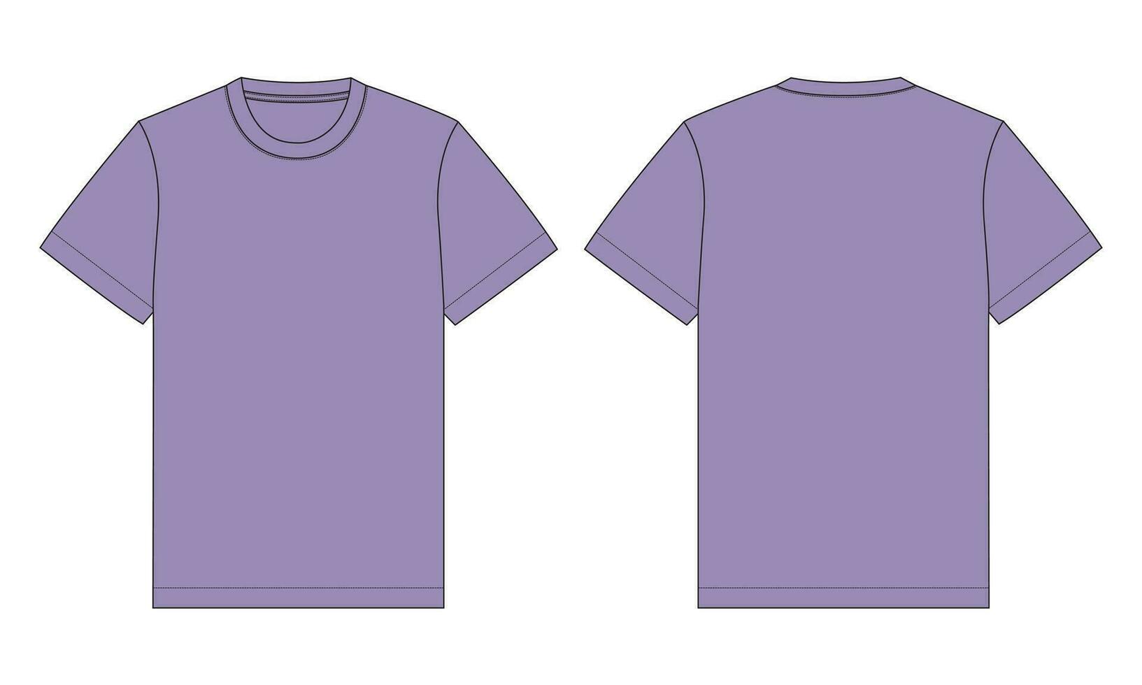 Short sleeve t shirt vector illustration template for men's and boys.