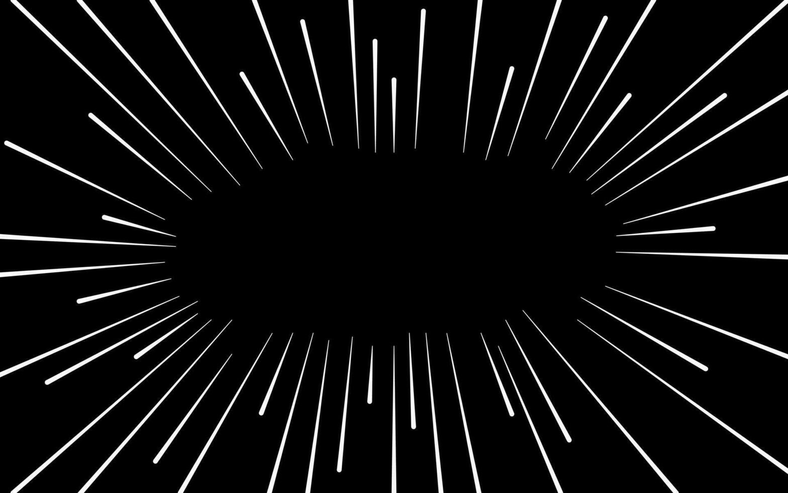 Abstract Radial Rays Burst Effect vector