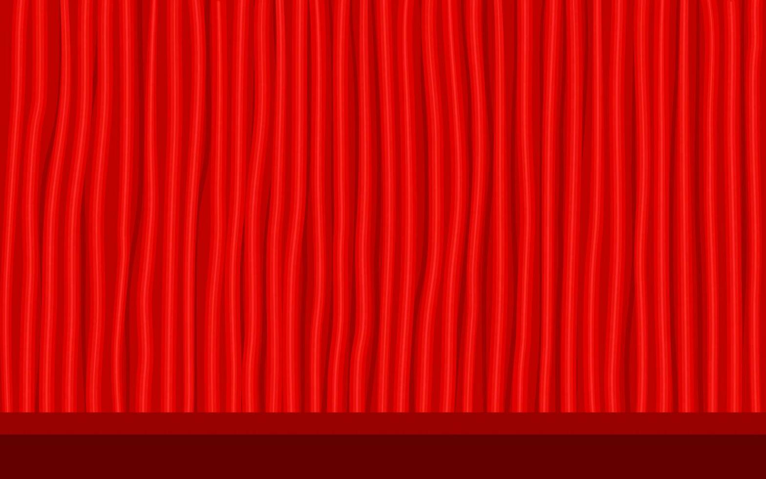 Closed Red Curtain Background vector