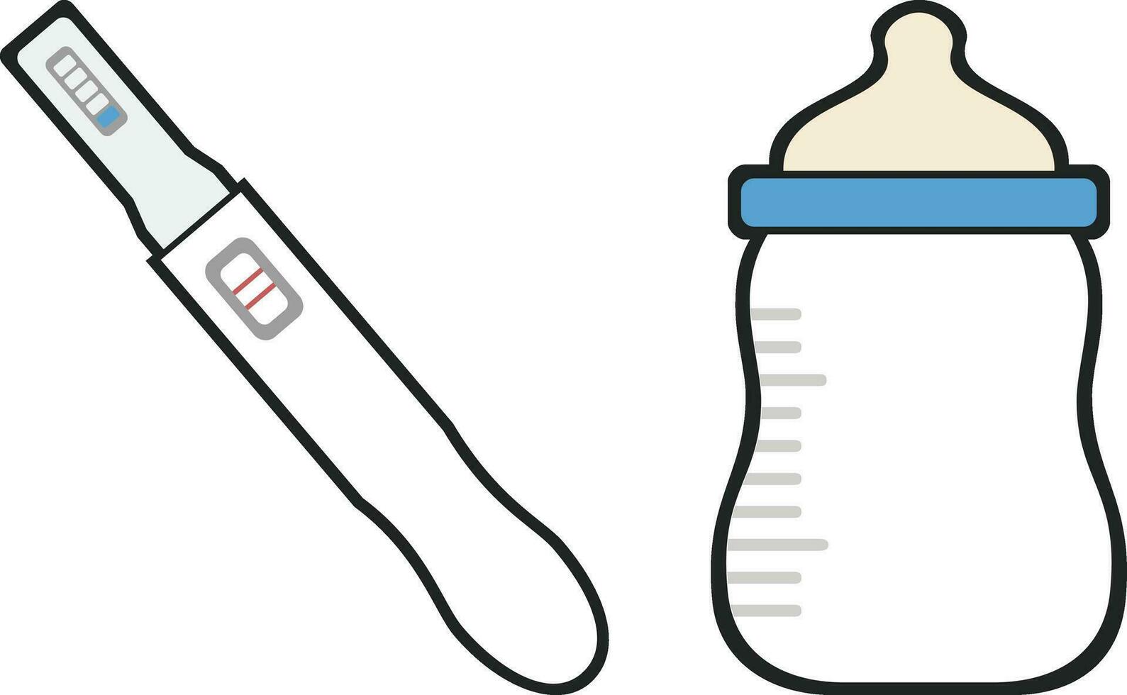 Baby and Maternity Icon Vectors. Cute Icons for Baby and Maternity Themed Vector