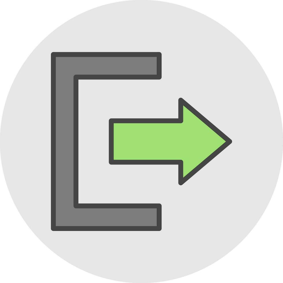 Exit Vector Icon Design