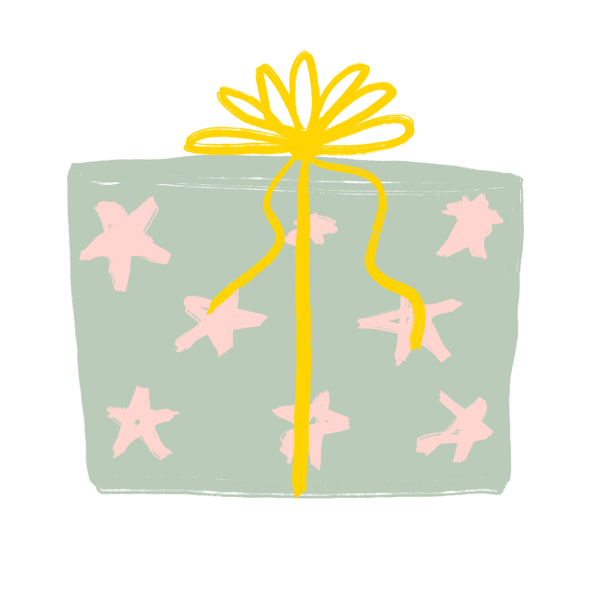 The gift box drawing brush style png image 27698835 PNG