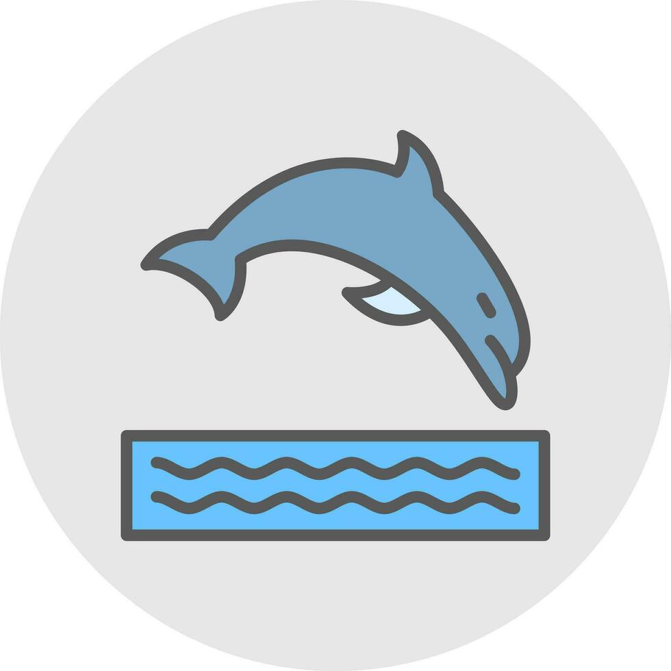 Dolphin Vector Icon Design