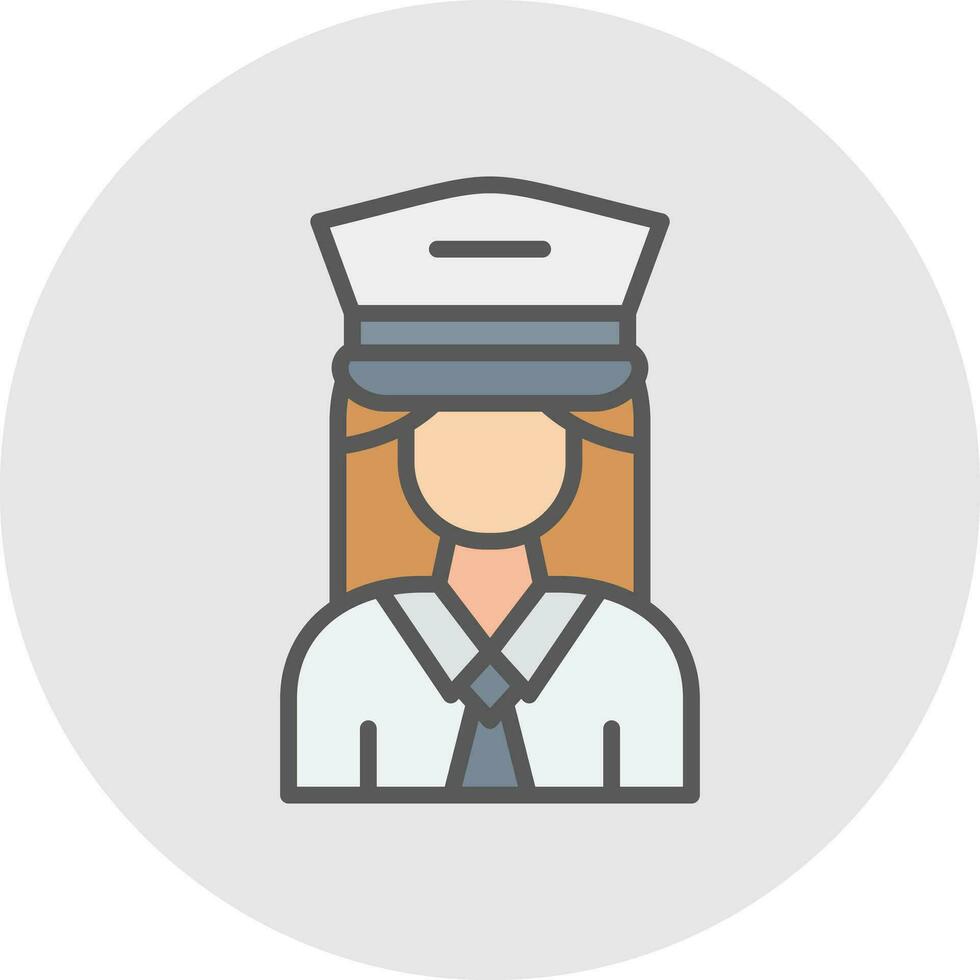 Captain Vector Icon Design