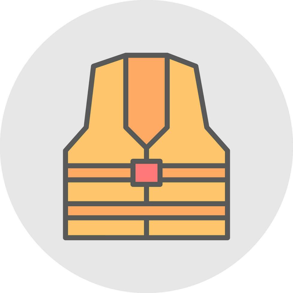 Life Jacket Vector Icon Design