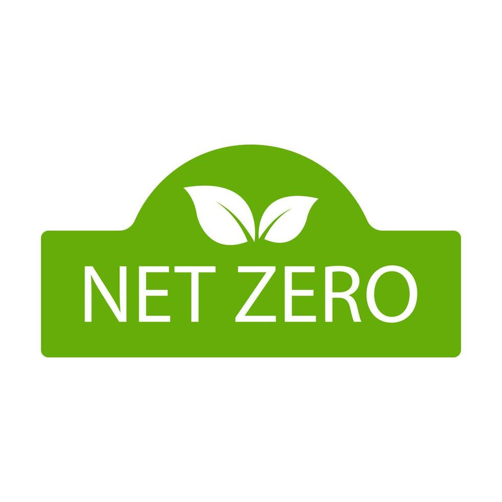 net zero carbon footprint icon vector emissions free  no atmosphere pollution CO2 neutral stamp for graphic design, logo, website, social media, mobile app, UI