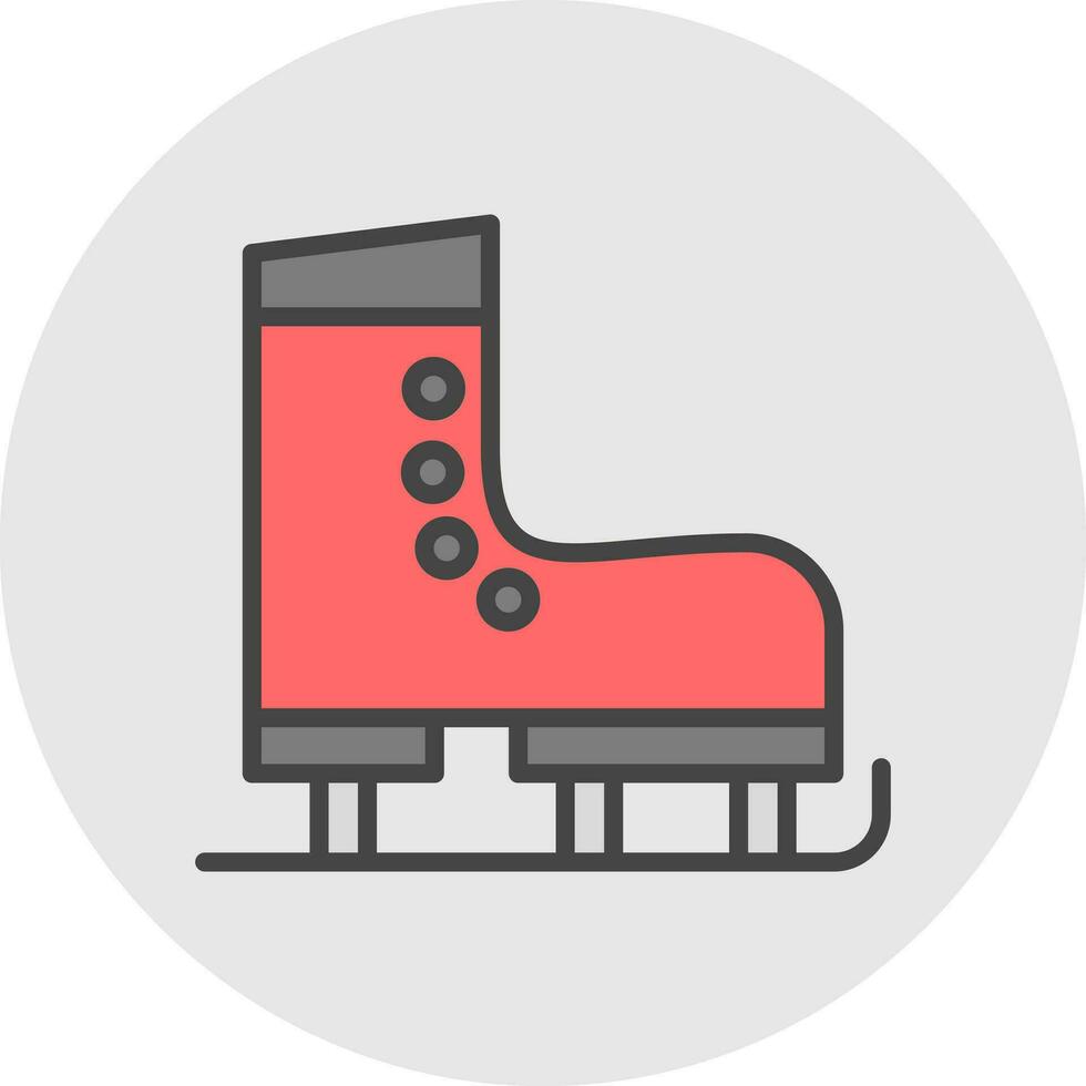 Ice Skate Vector Icon Design