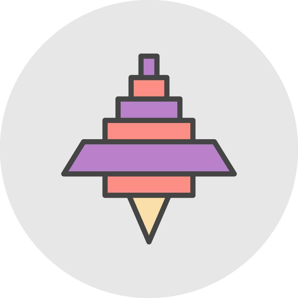 Spinning Top Vector Icon Design