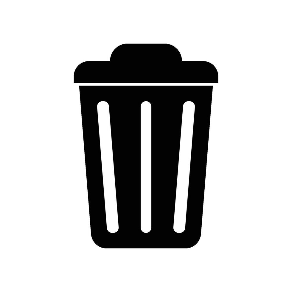 trash can icon vector
