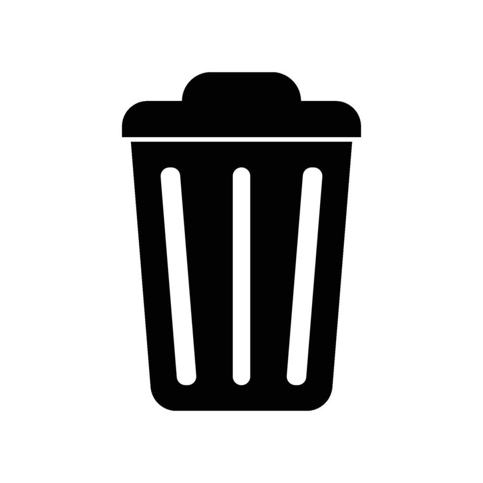 trash can icon vector