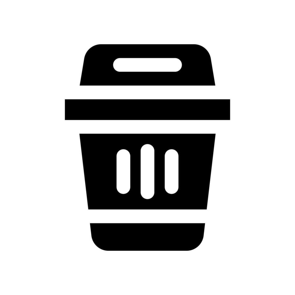 trash glyph icon. vector icon for your website, mobile, presentation, and logo design.