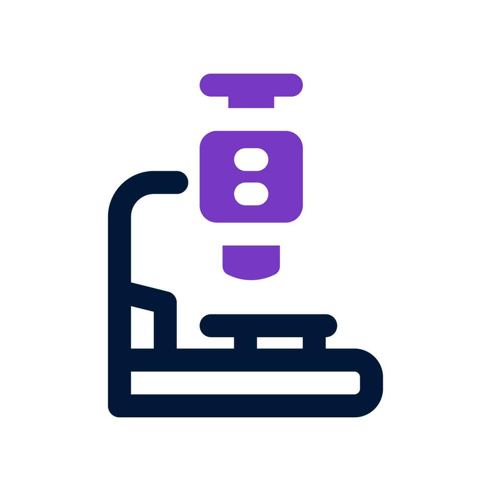 microscope duo tone icon. vector icon for your website, mobile, presentation, and logo design.