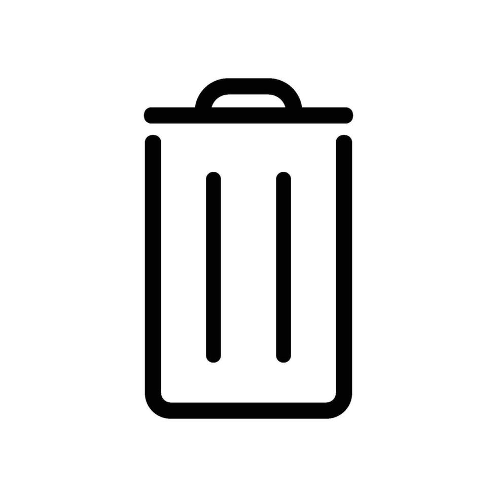 trash can icon vector