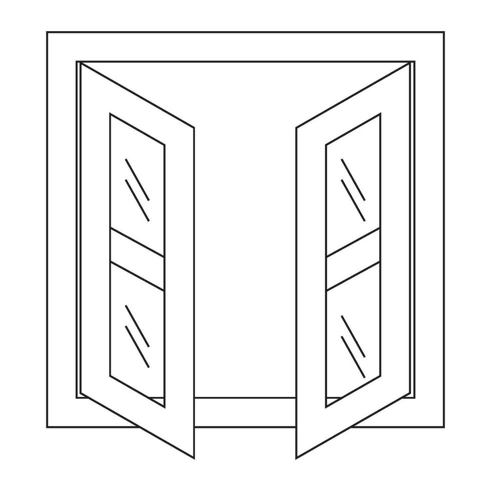 Window icon vector