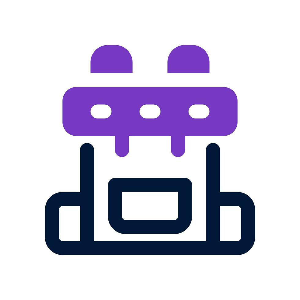 backpack icon. vector icon for your website, mobile, presentation, and logo design.