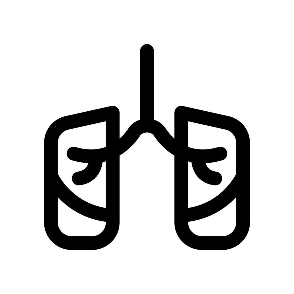 lungs line icon. vector icon for your website, mobile, presentation, and logo design.