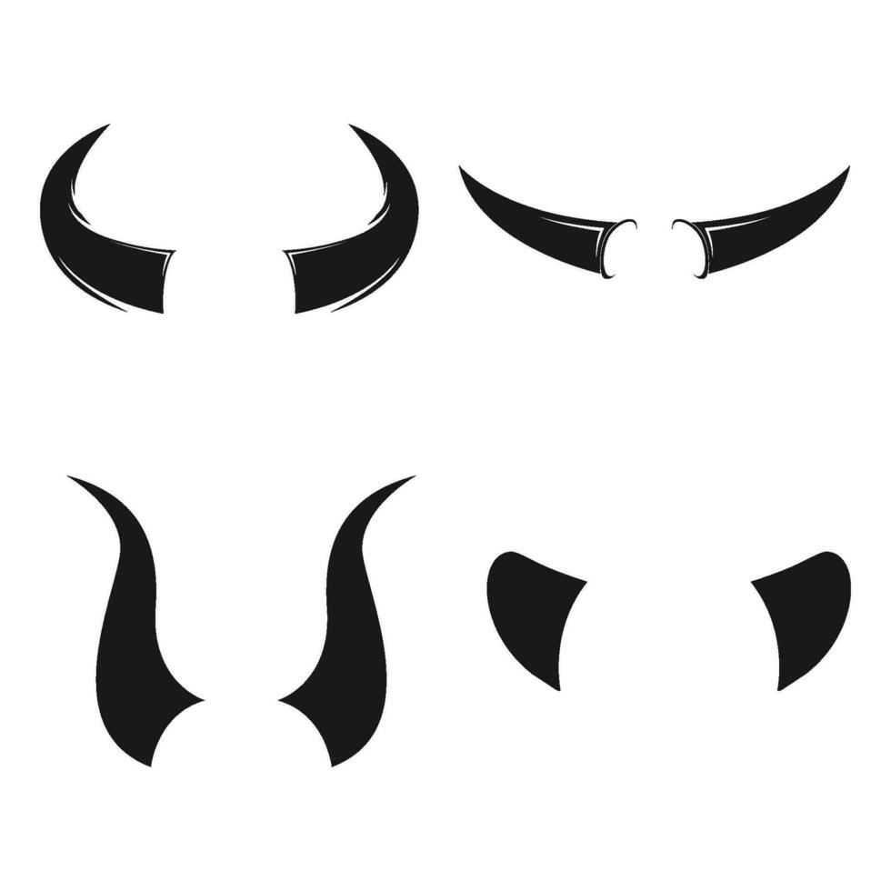 bull horns icon vector