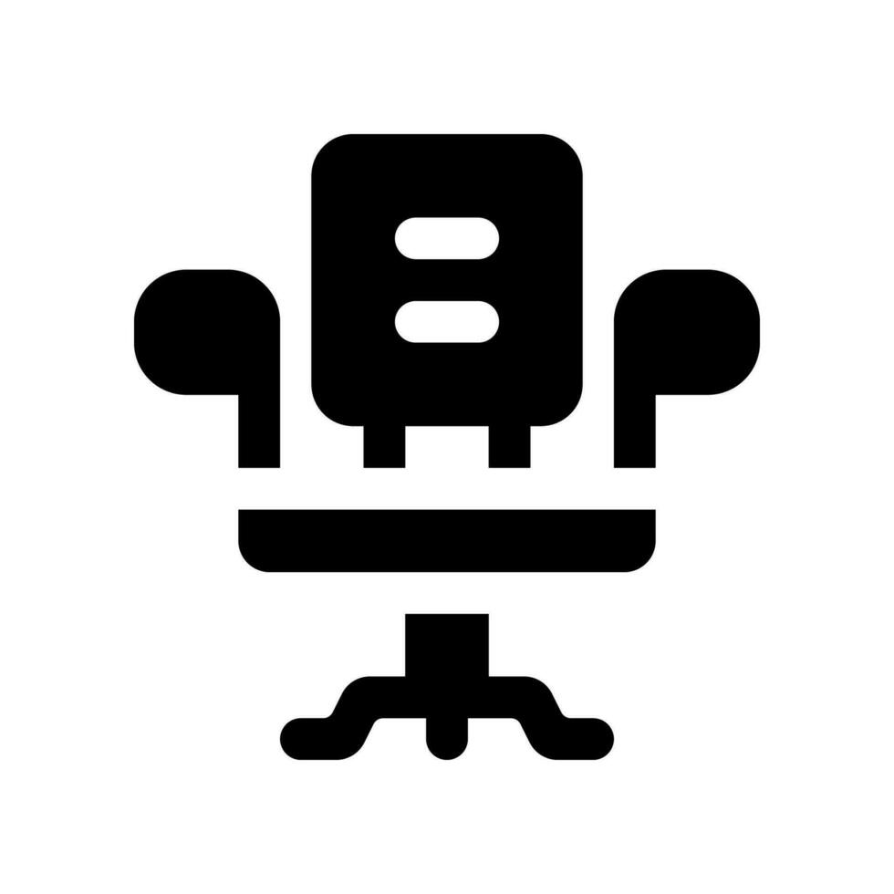office chair glyph icon. vector icon for your website, mobile, presentation, and logo design.