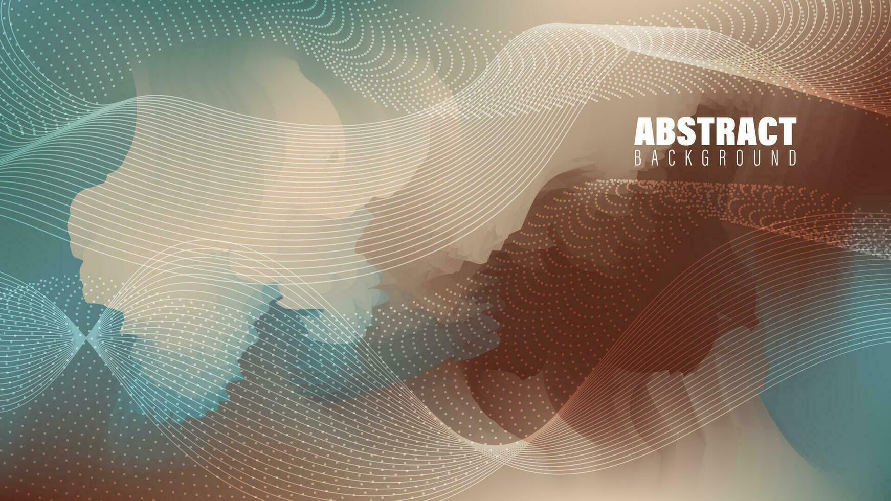 Abstract Background With Colorful Waves and Line vector