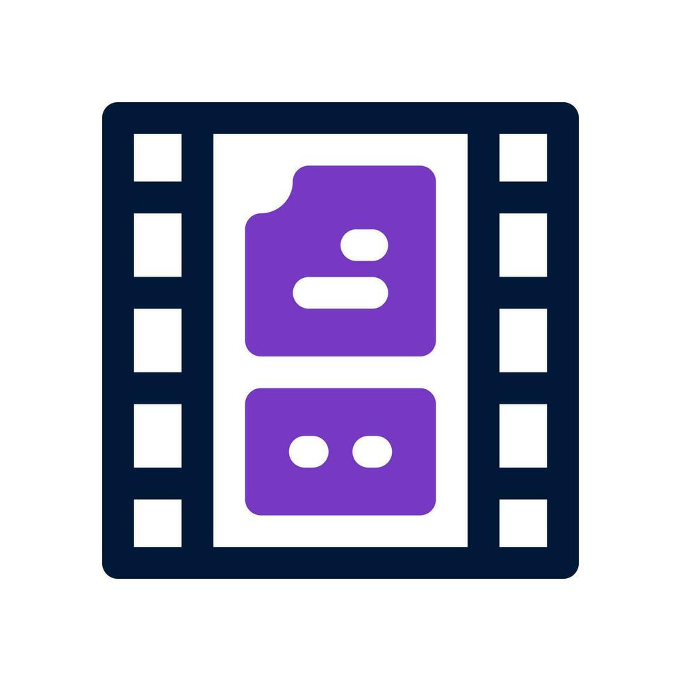 clip film icon. vector icon for your website, mobile, presentation, and logo design.