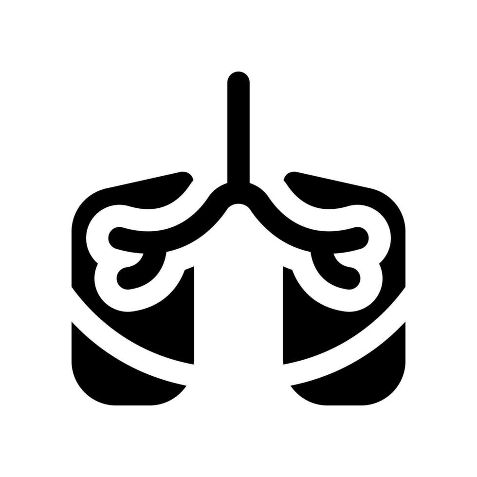 lungs glyph icon. vector icon for your website, mobile, presentation, and logo design.