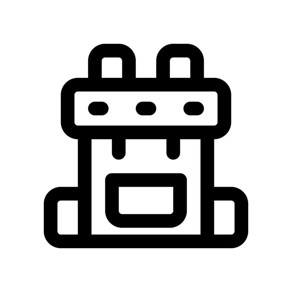 backpack icon. vector icon for your website, mobile, presentation, and logo design.