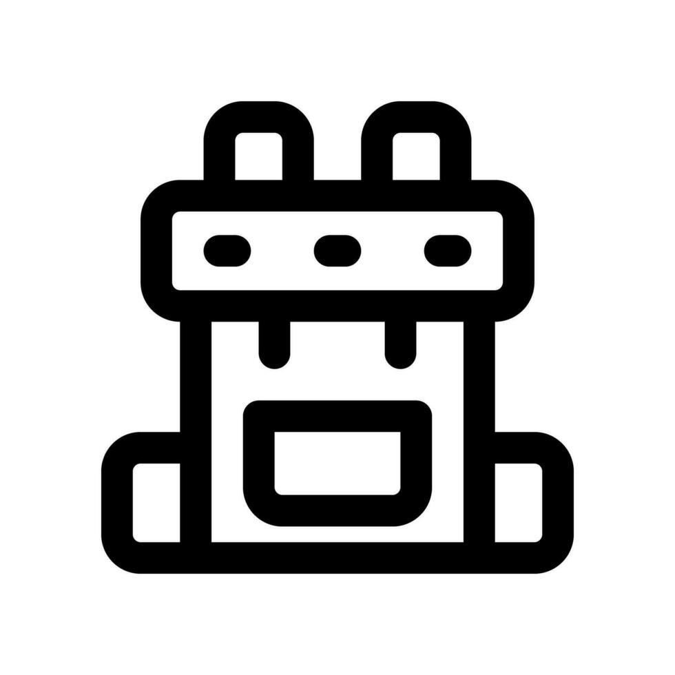 backpack icon. vector icon for your website, mobile, presentation, and logo design.