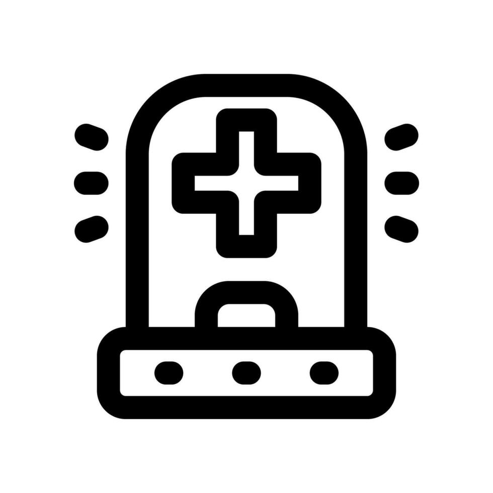 siren line icon. vector icon for your website, mobile, presentation, and logo design.
