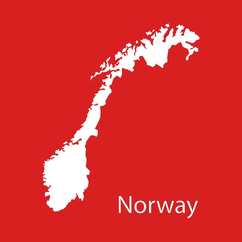 norway map icon vector