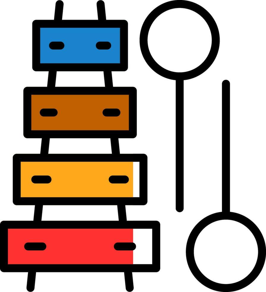 Xylophone Vector Icon Design