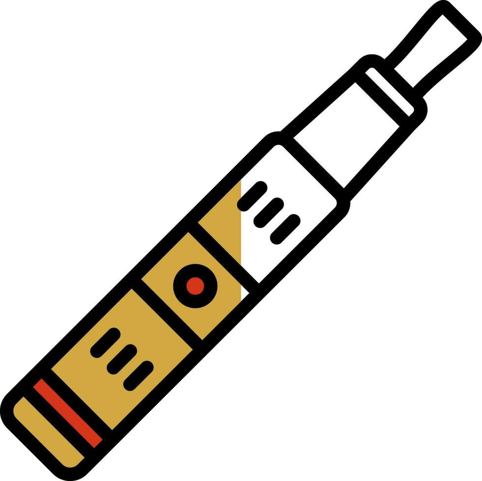 Electronic Cigarette Vector Icon Design