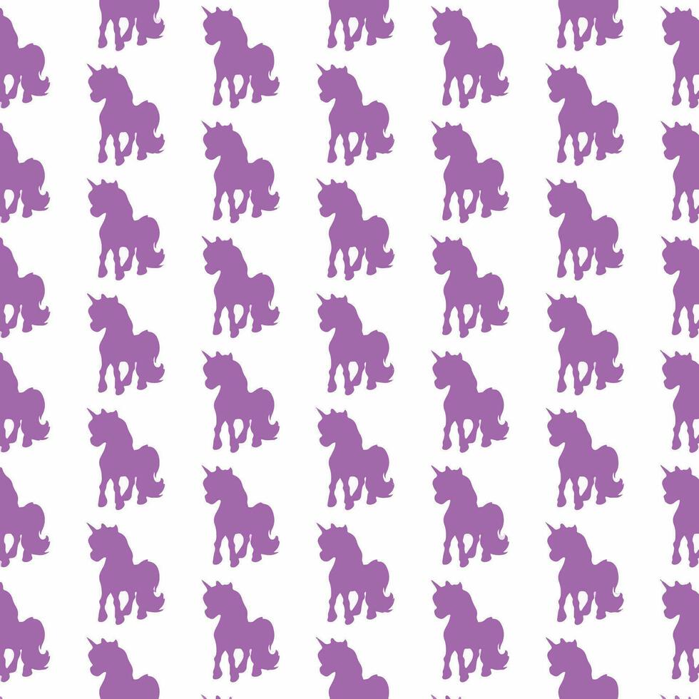 Cute unicorn pattern, background, used to make gift wrapping paper or others vector