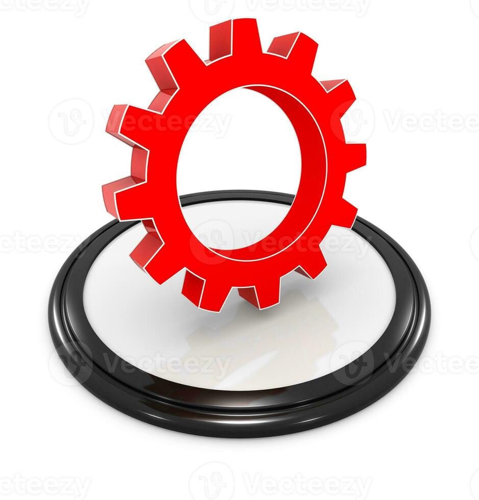 Gear icon isolated photo