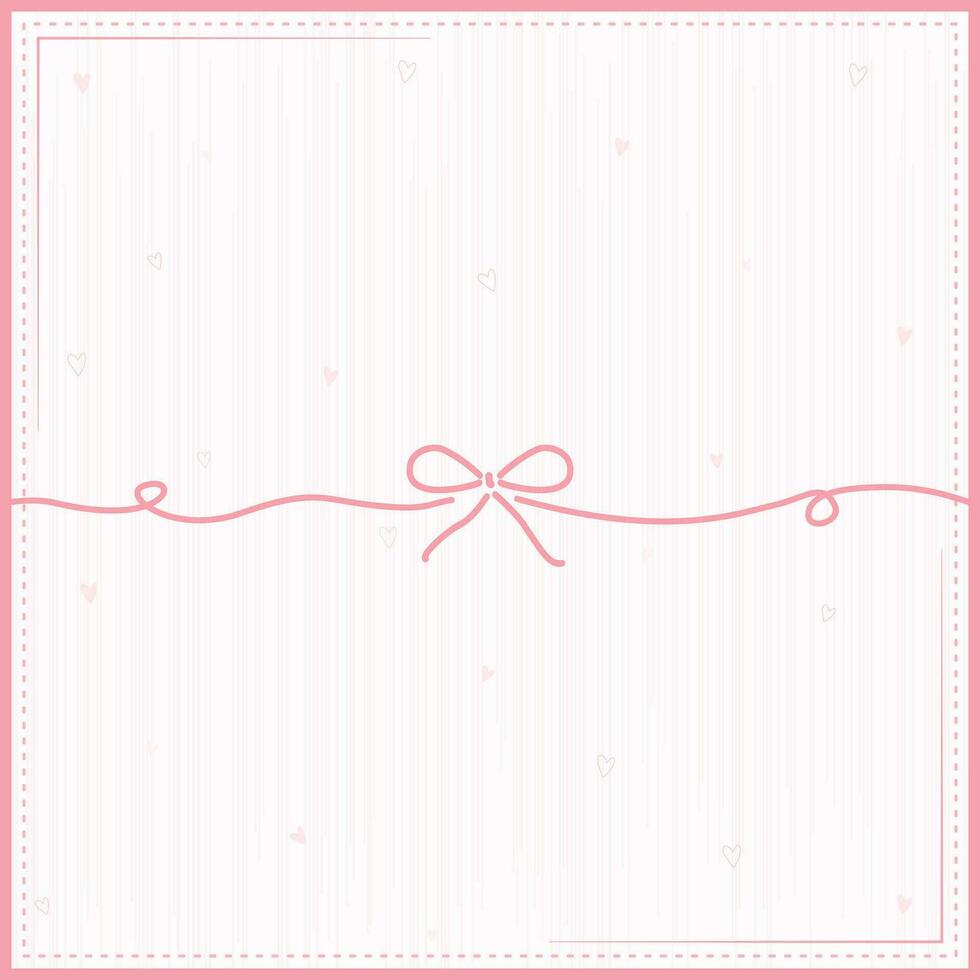 Vector - Cute  bow on pink background.