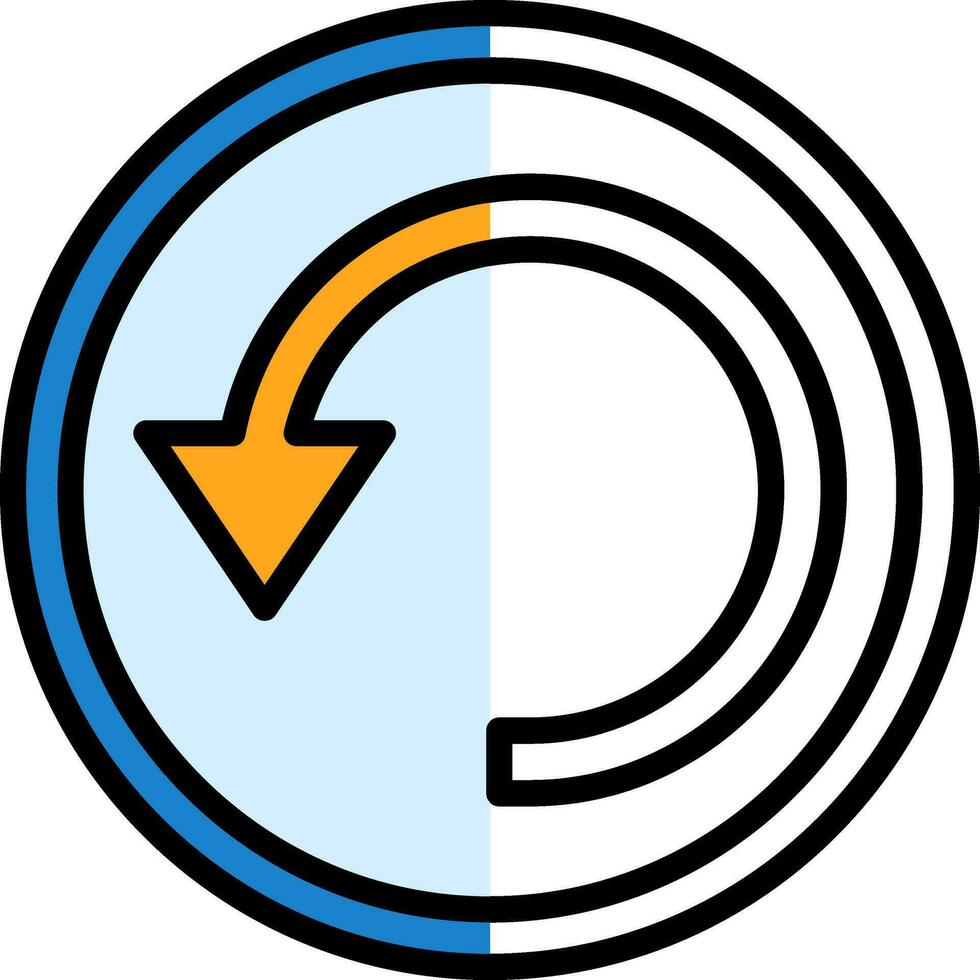 circular flecha vector icono diseño