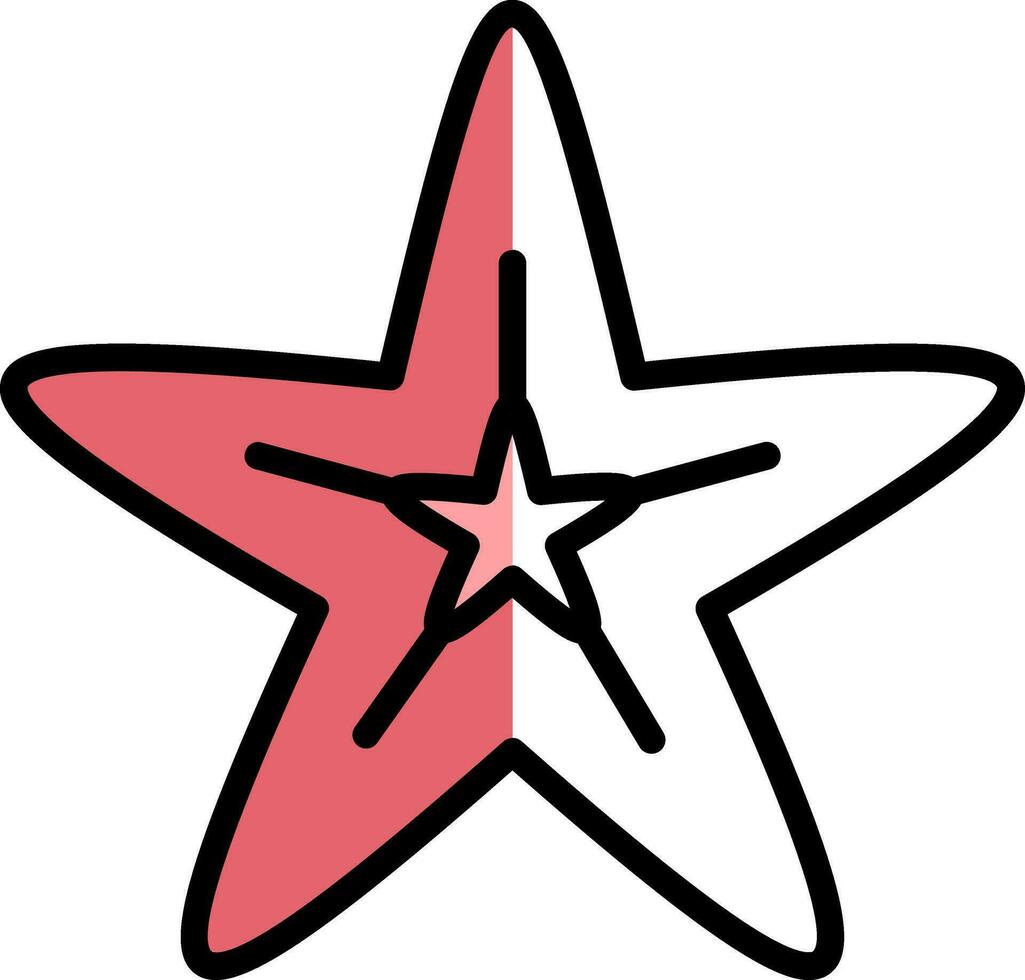 diseño de icono de vector de estrella de mar