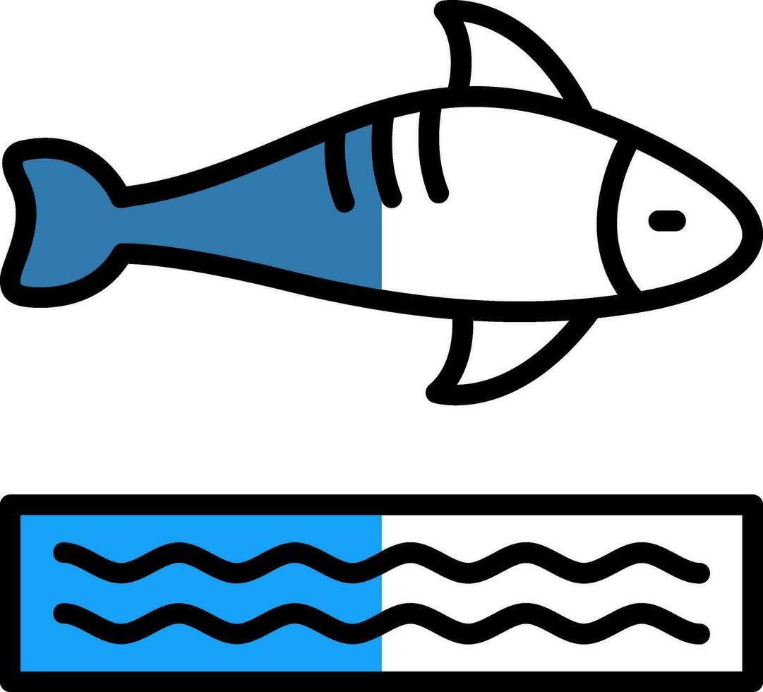 diseño de icono de vector de pescado