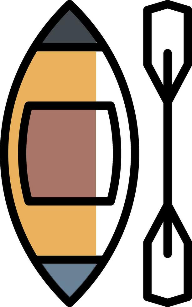 Kayak Vector Icon Design