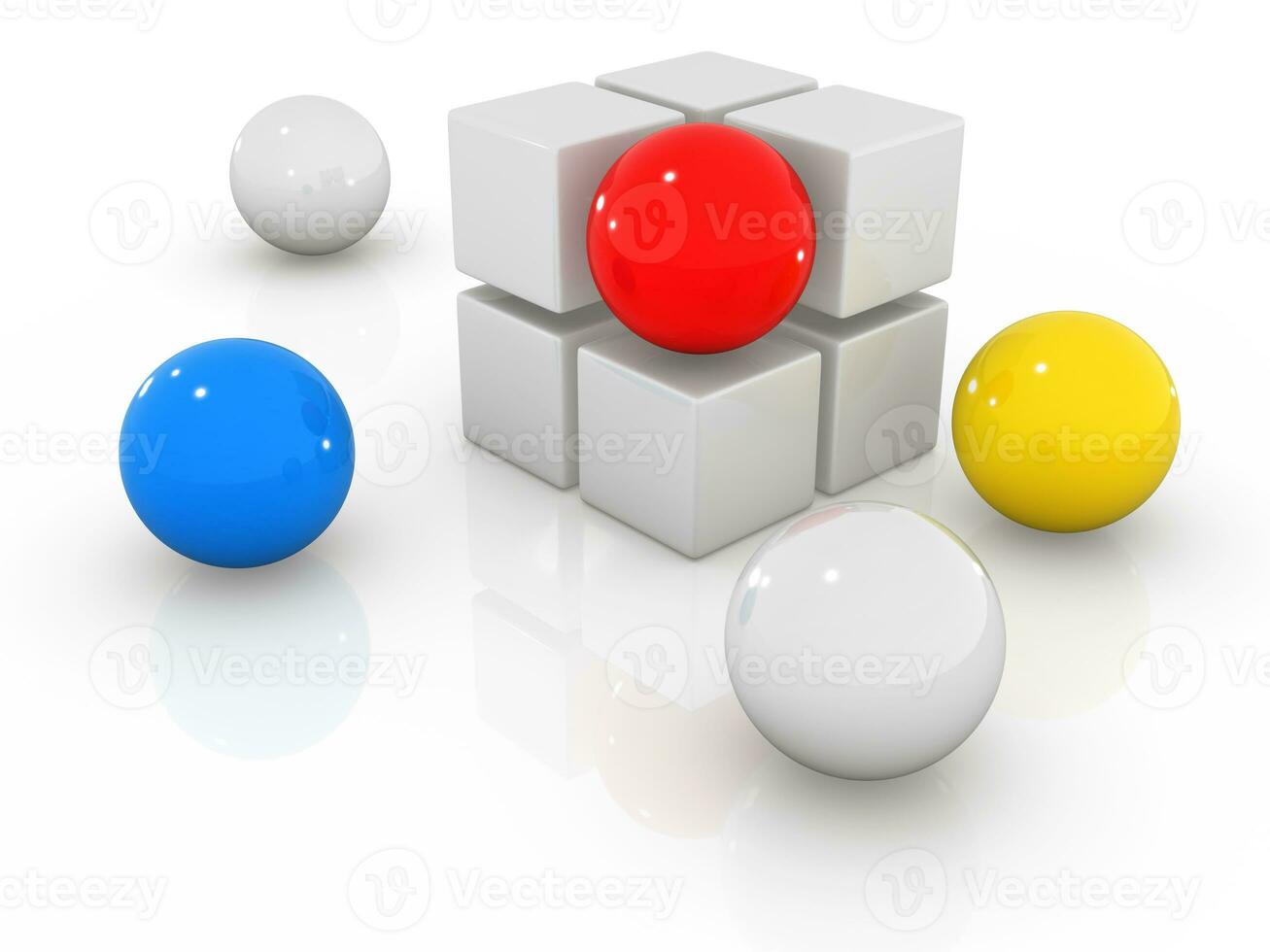 Box and sphere photo