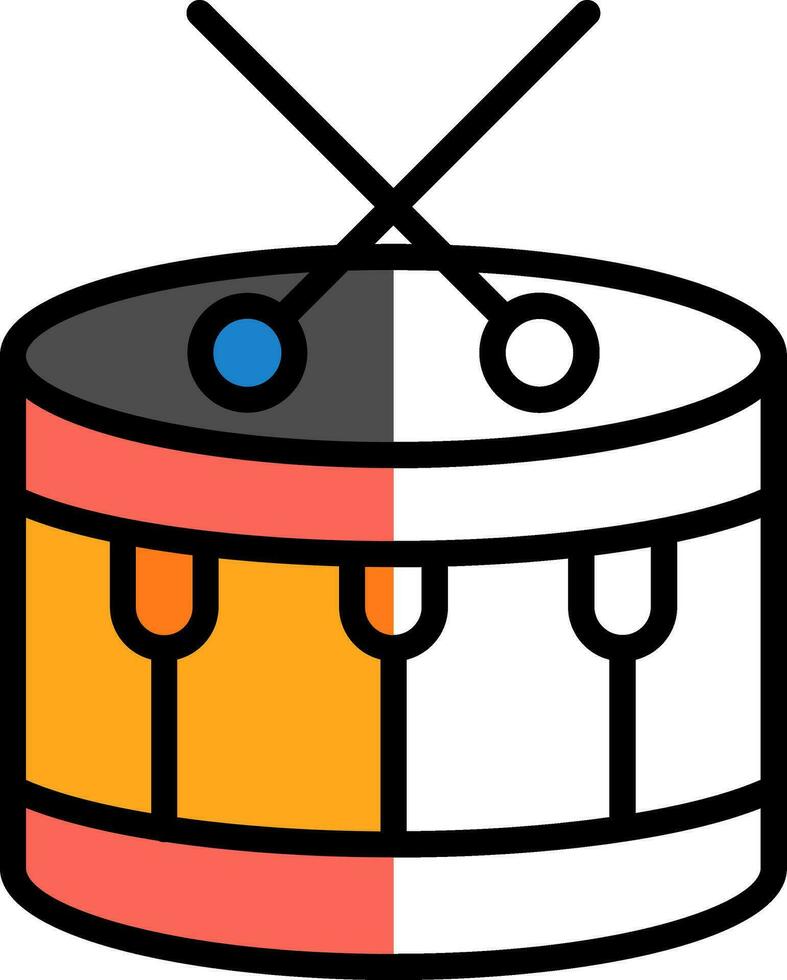 Drum Vector Icon Design