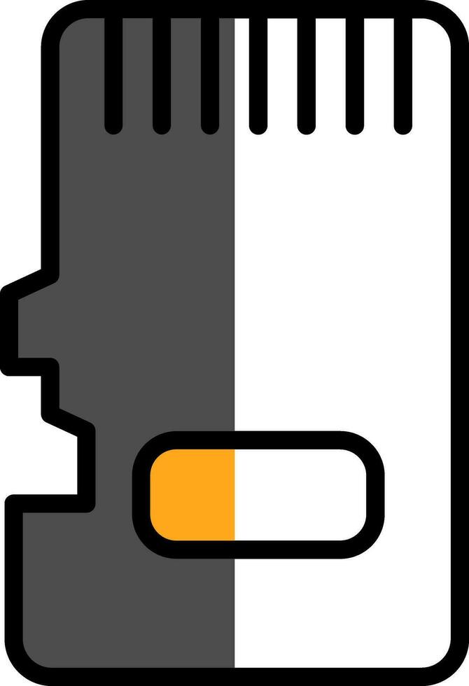 Memory Card Vector Icon Design