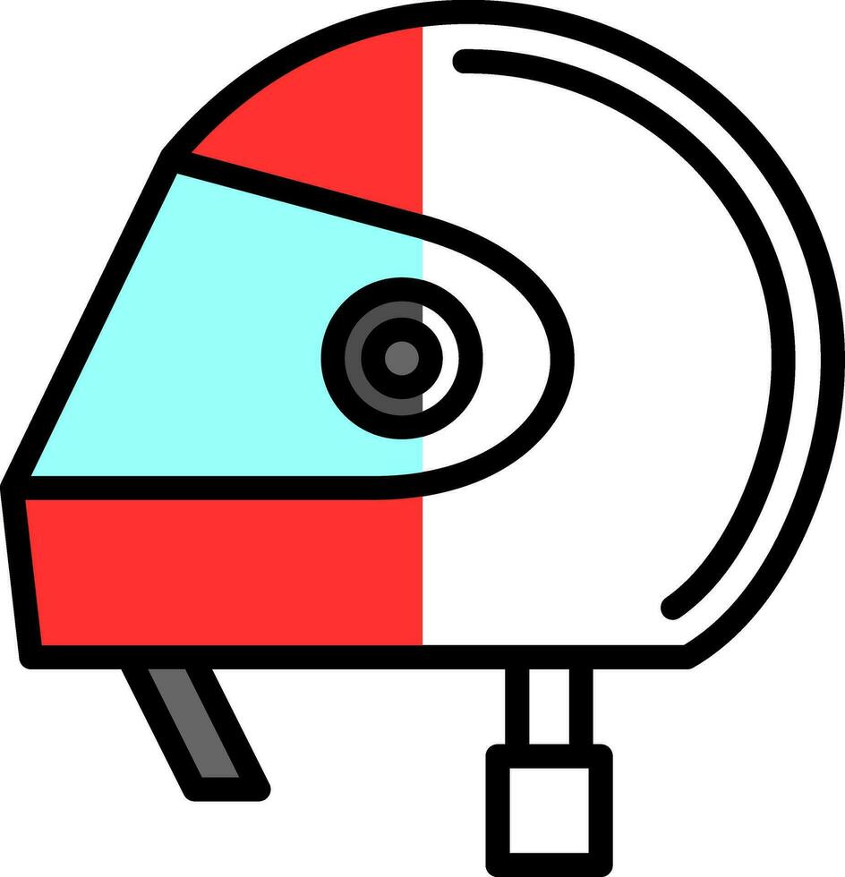 diseño de icono de vector de casco