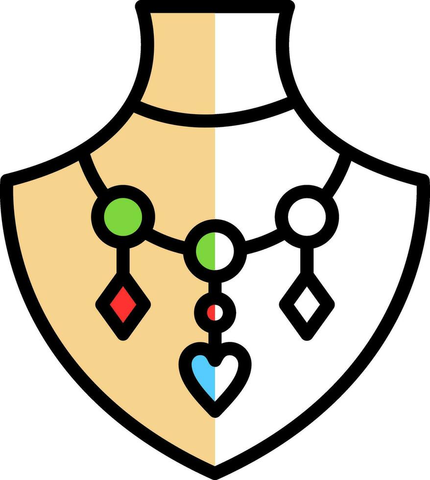 Necklace Vector Icon Design
