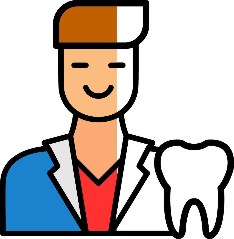 diseño de icono de vector de dentista