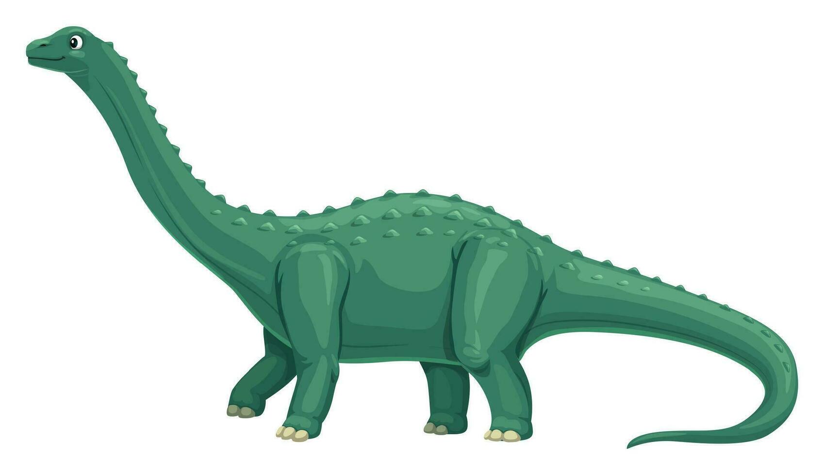 Quaesitosaurus dinosaur cute cartoon character vector
