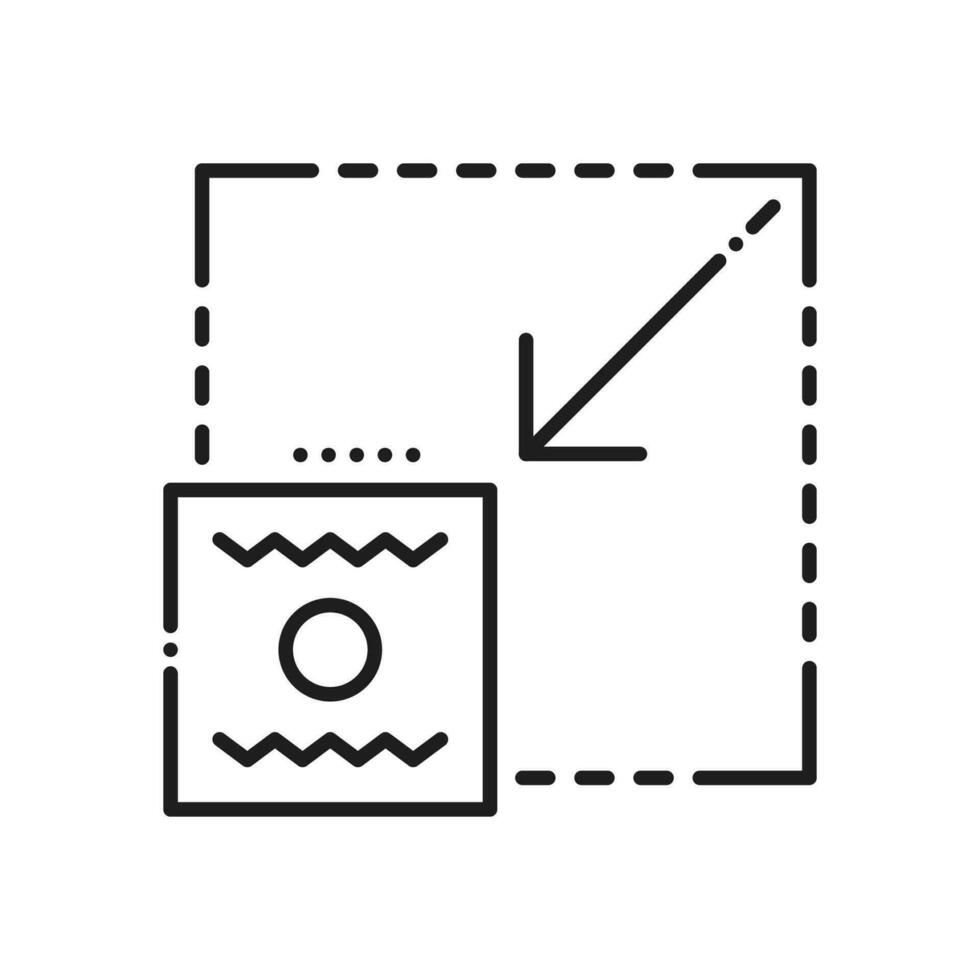 Scalability icon, resize and scale reduce expand vector