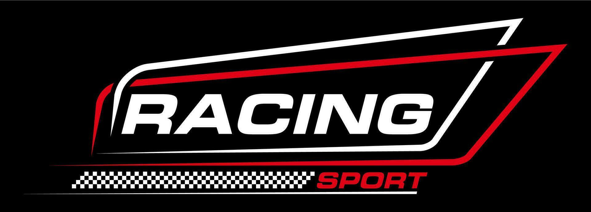 Racing line decals, speed sport car race sticker vector